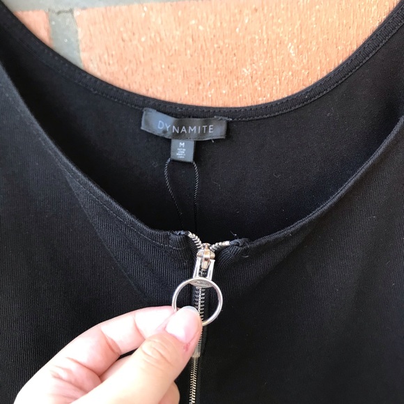 Cute Zip Peplin Tank - Picture 2 of 2